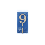 Culpitt Taarttopper Cijfer 9 Hout 63x183mm**