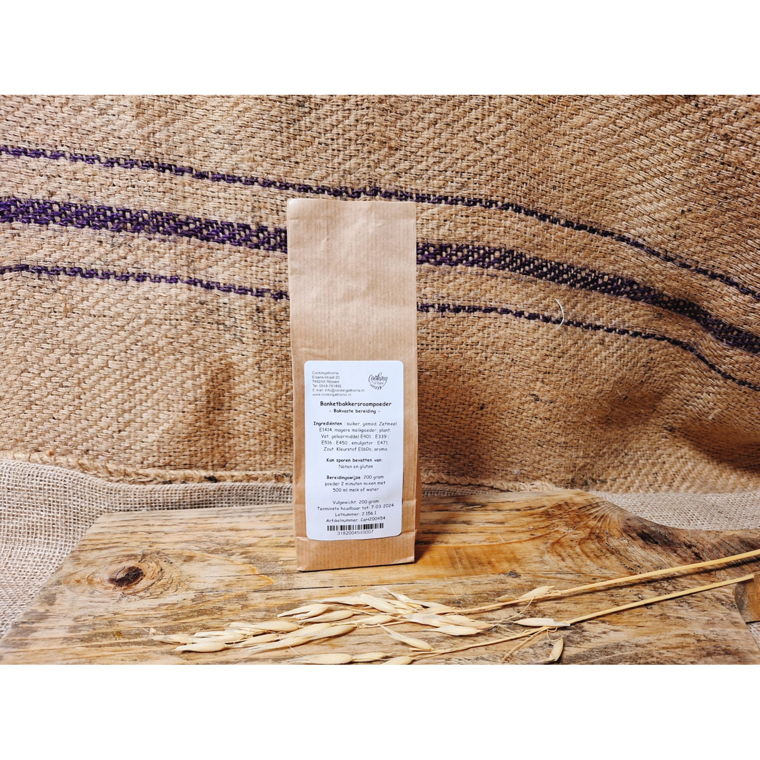 Banketbakkersroom (bakvast) 200 gram (CaH)