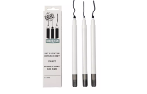 Brandnewcake zwarte stiften eetbare inkt set3