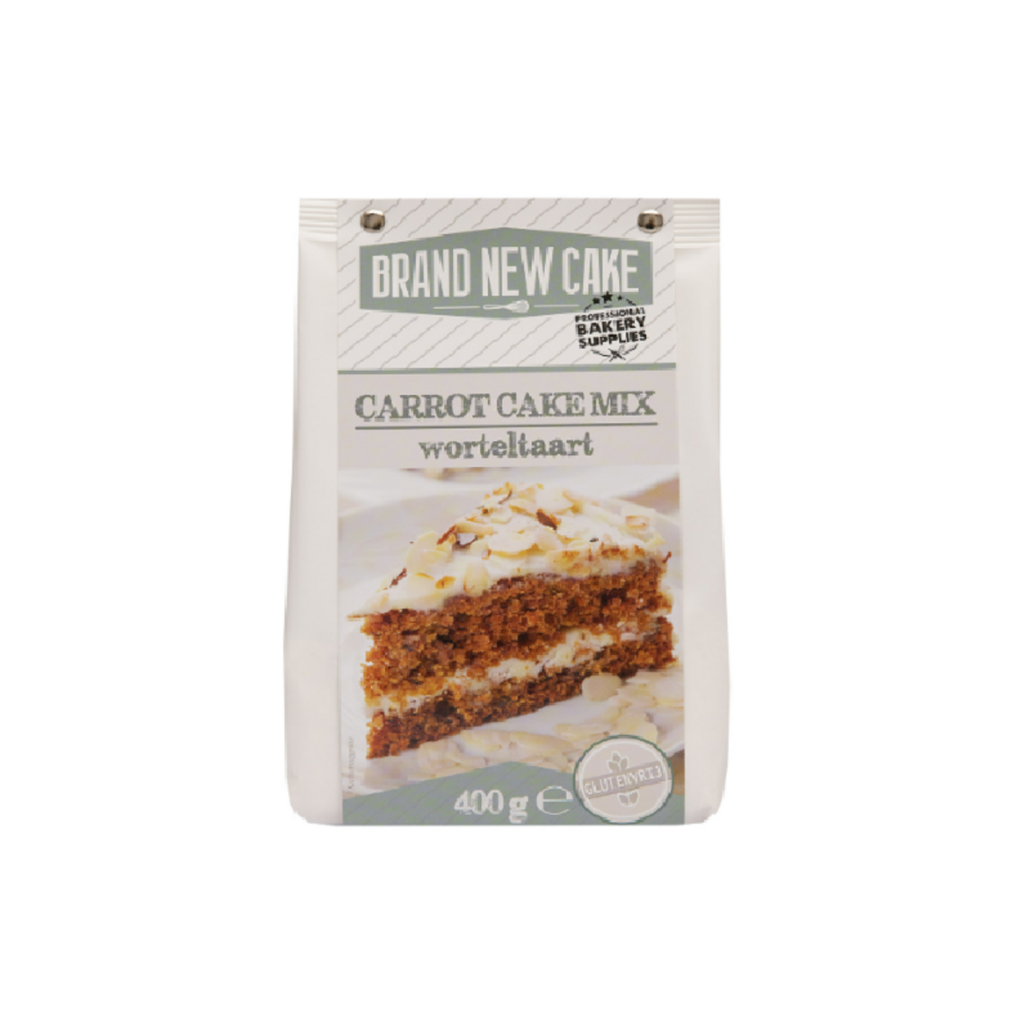 BrandNewCake Worteltaart/Carrot Cake-mix 400g. Glutenvrij
