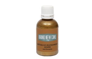 BrandNewCake Metallic Food Paint Goud met Kwastje 60g