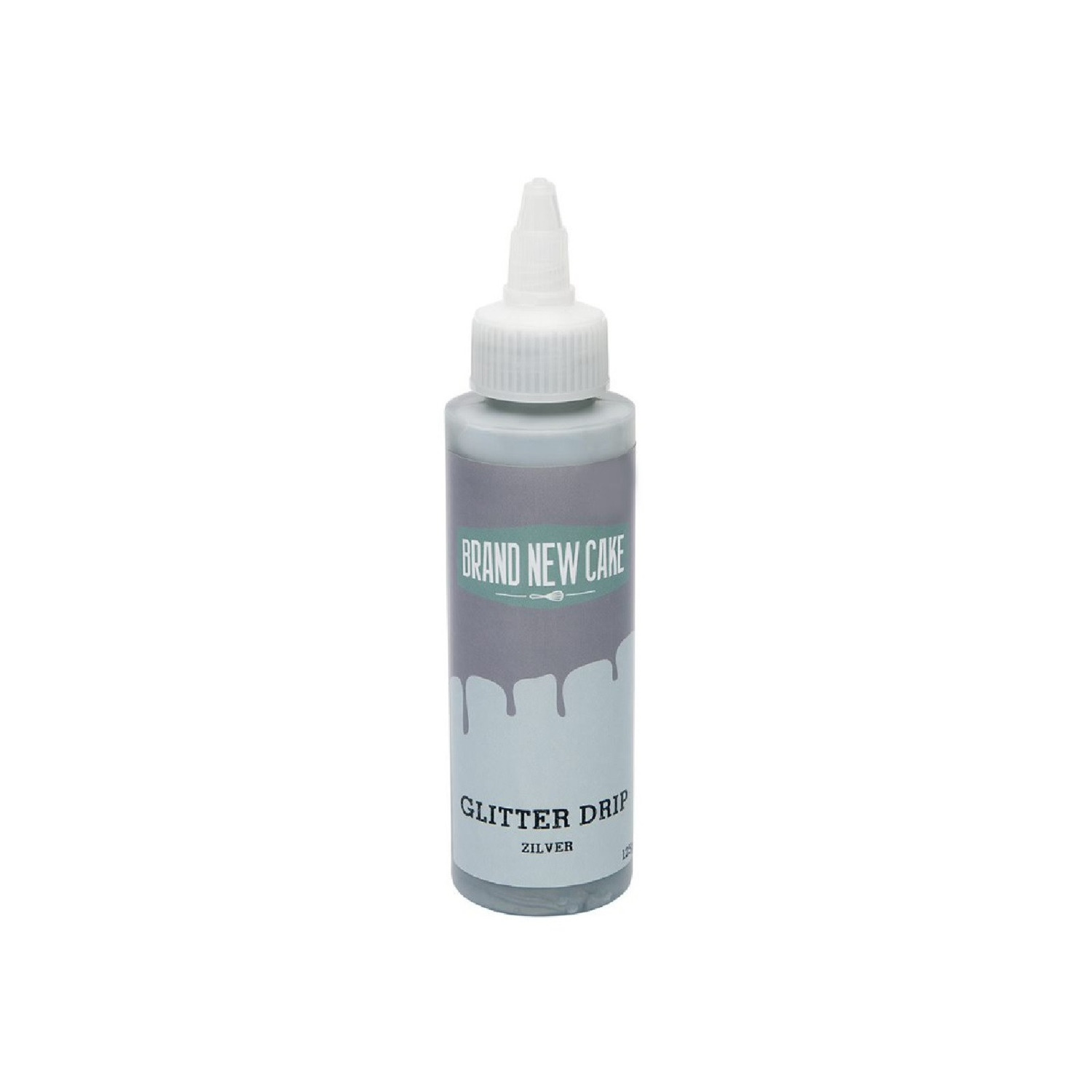BrandNewCake Glitter Drip Zilver 125g