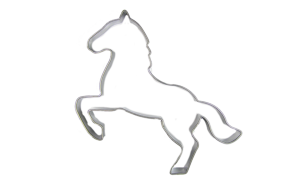 BrandNewCake Uitsteker Paard RVS 9cm