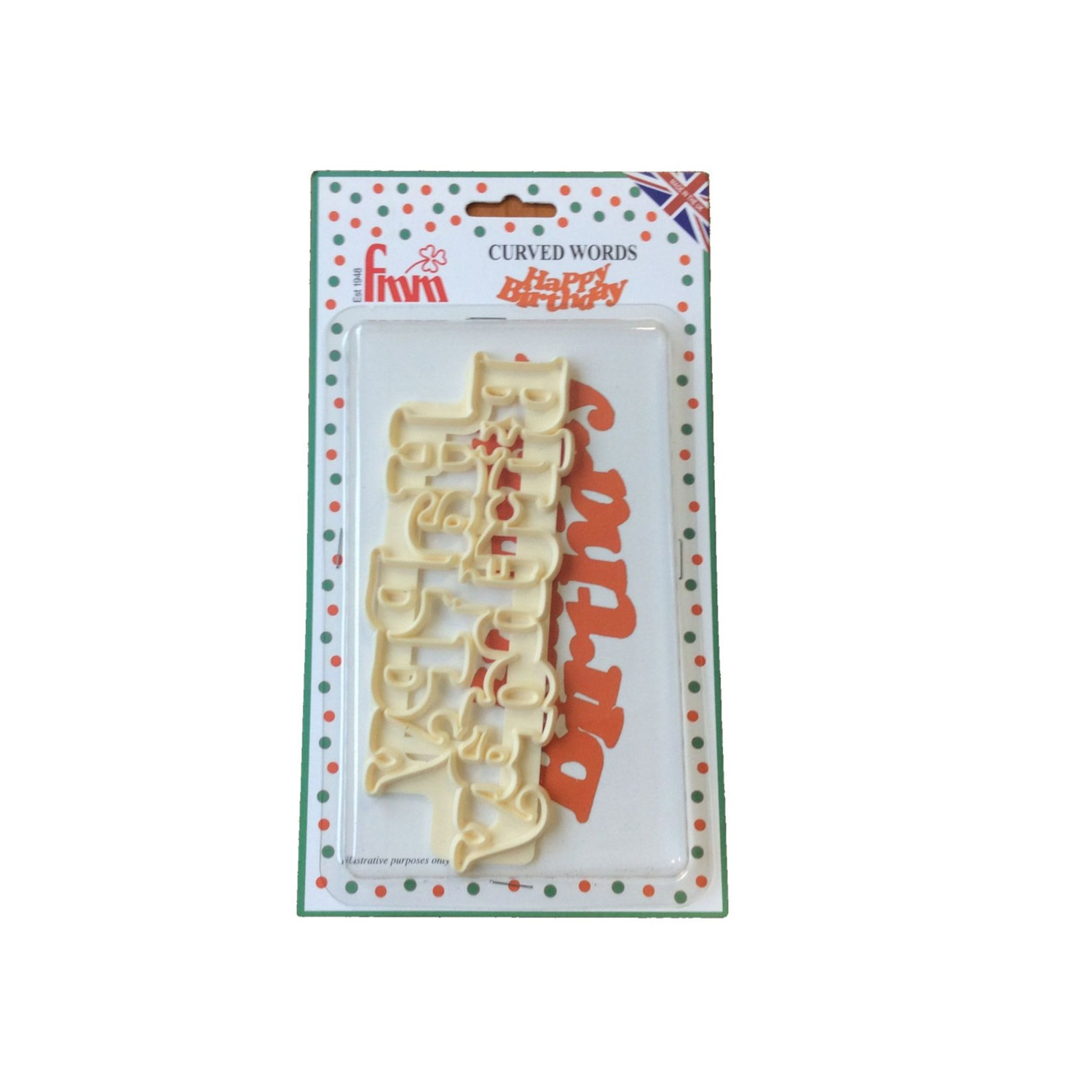 FMM Curved Words Cutter Happy Birthday