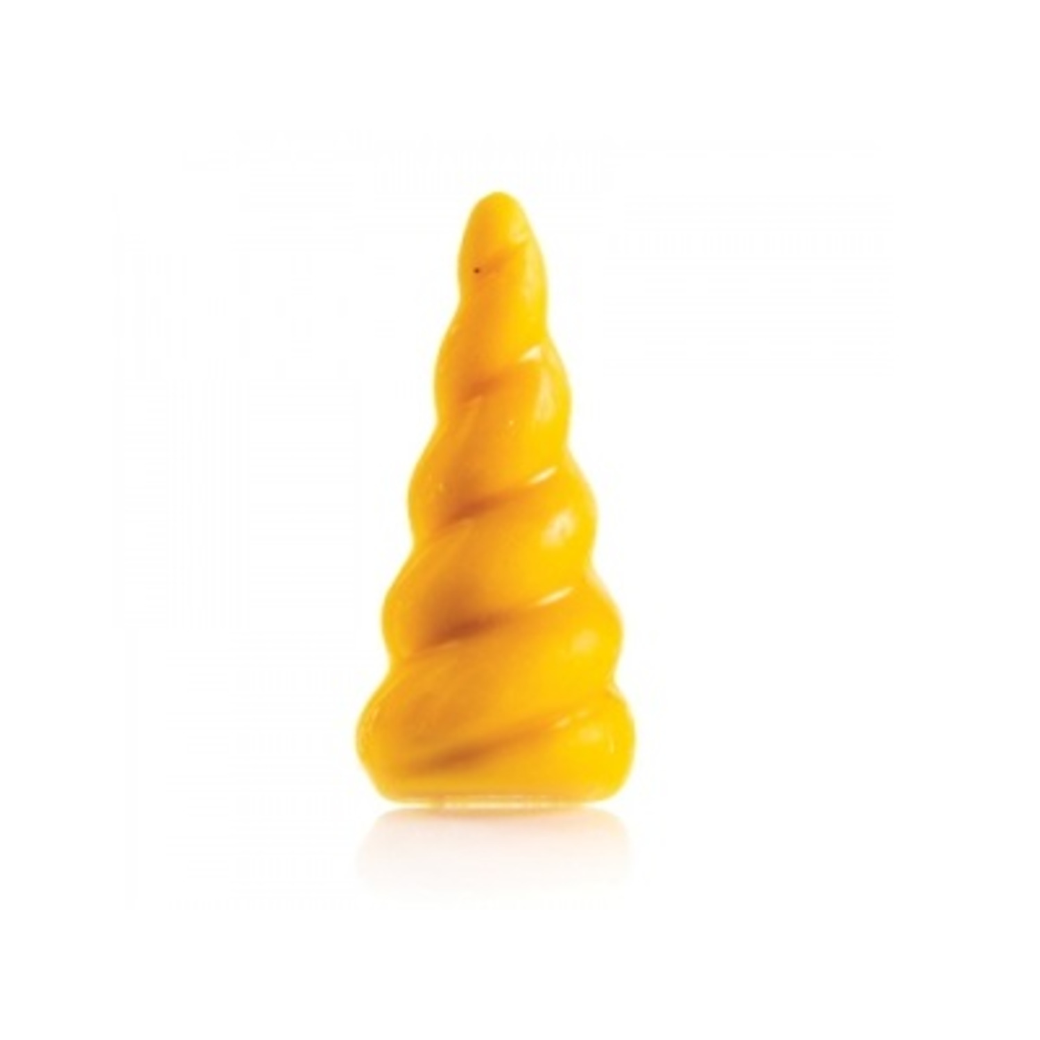 Chocolade Unicorn Goudgeel 19x44mm 12st.