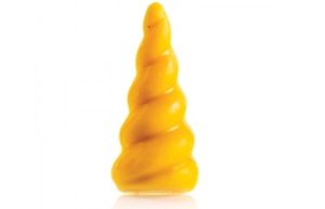 Chocolade Unicorn Goudgeel 19x44mm 12st.