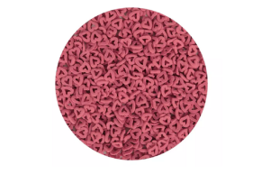 Confetti Open Hartjes Rood 45g