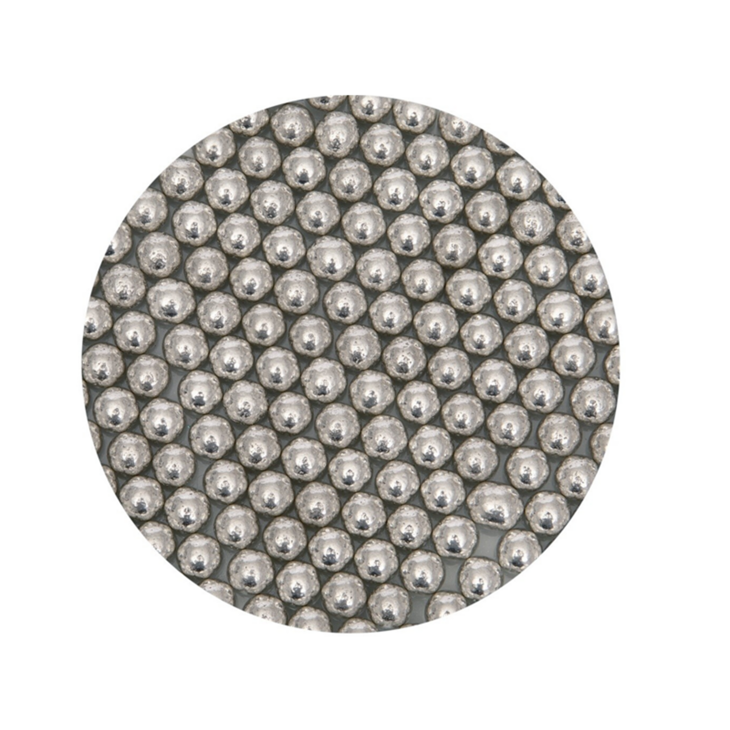 Suikerparels Metallic Zilver 8mm - 45 gram