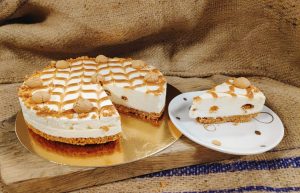 Bakpakket Caramel Monchoutaart met bitterkoekjes