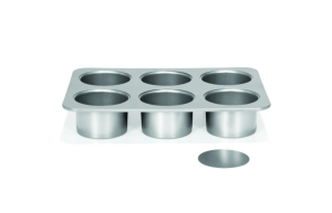 Patisse Mini Cheesecake Bakvorm Losse Bodems 6 Vaks Ø8cm