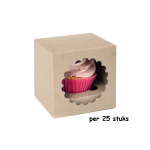 Cupcake Doosje 1x Groot Kraft per 25 stuks