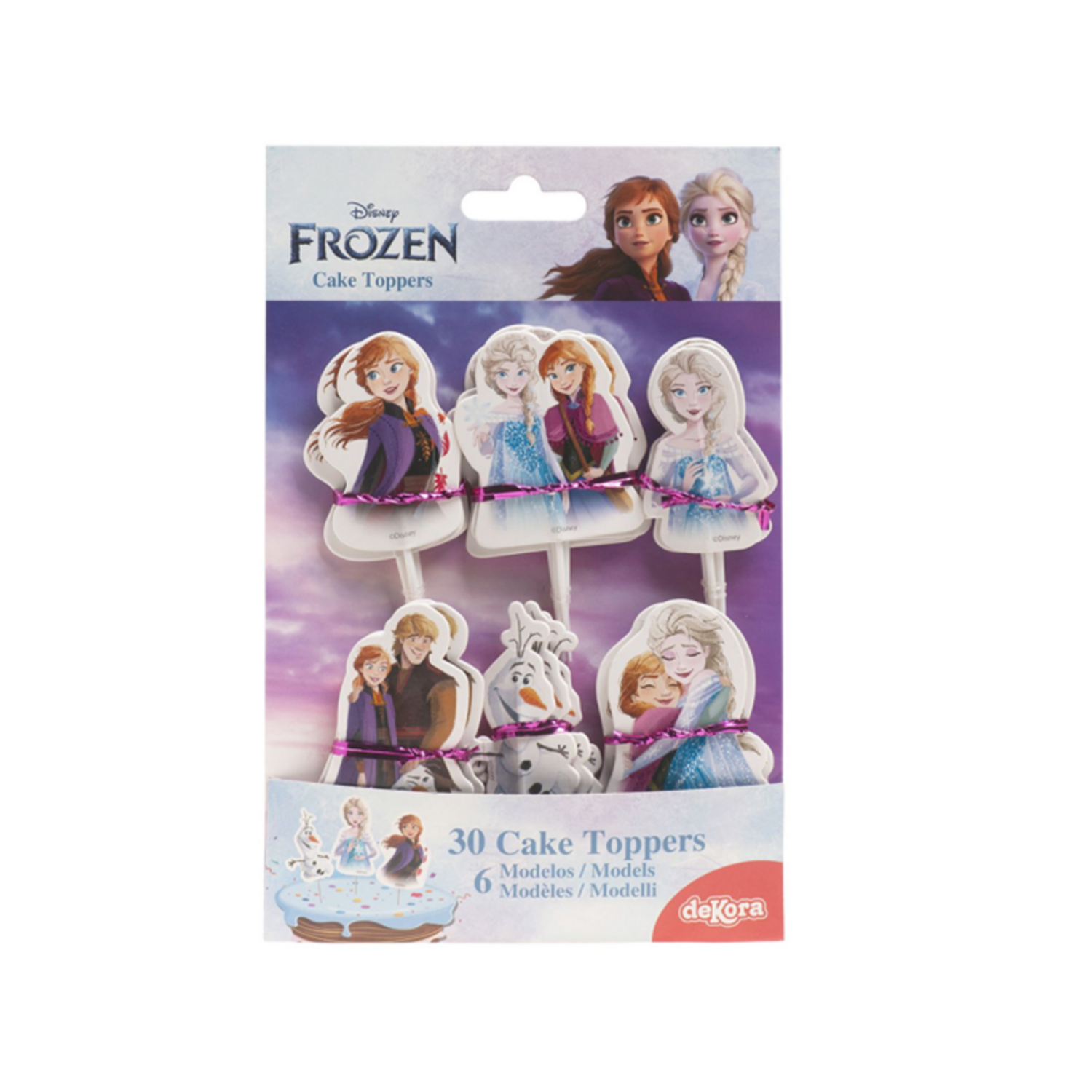 Dekora Disney Frozen Cake Toppers pk/30