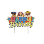 Dekora Paw Patrol Happy Birthday Cake Topper 17 x 15 cm