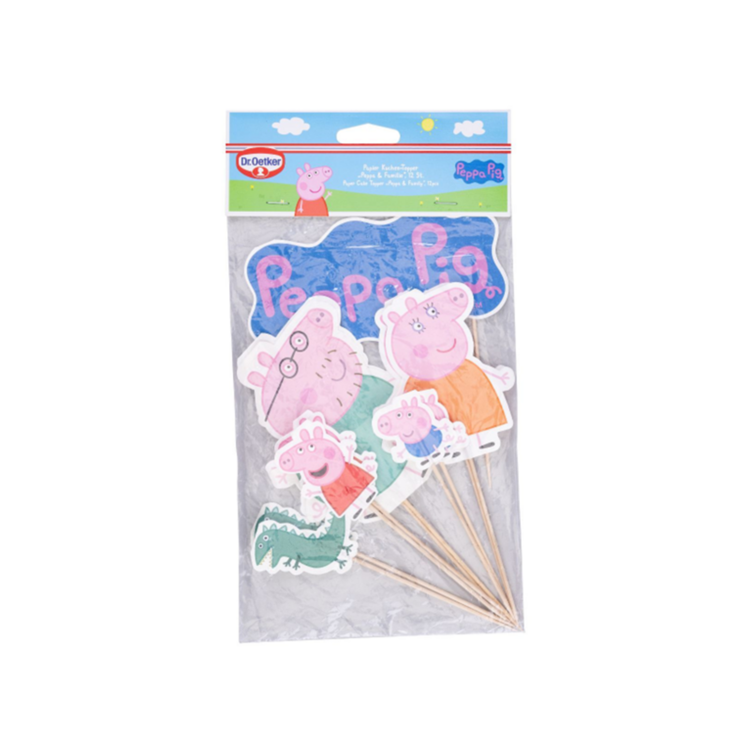 Dr. Oetker Peppa Pig & Familie - Taart Toppers pc/12