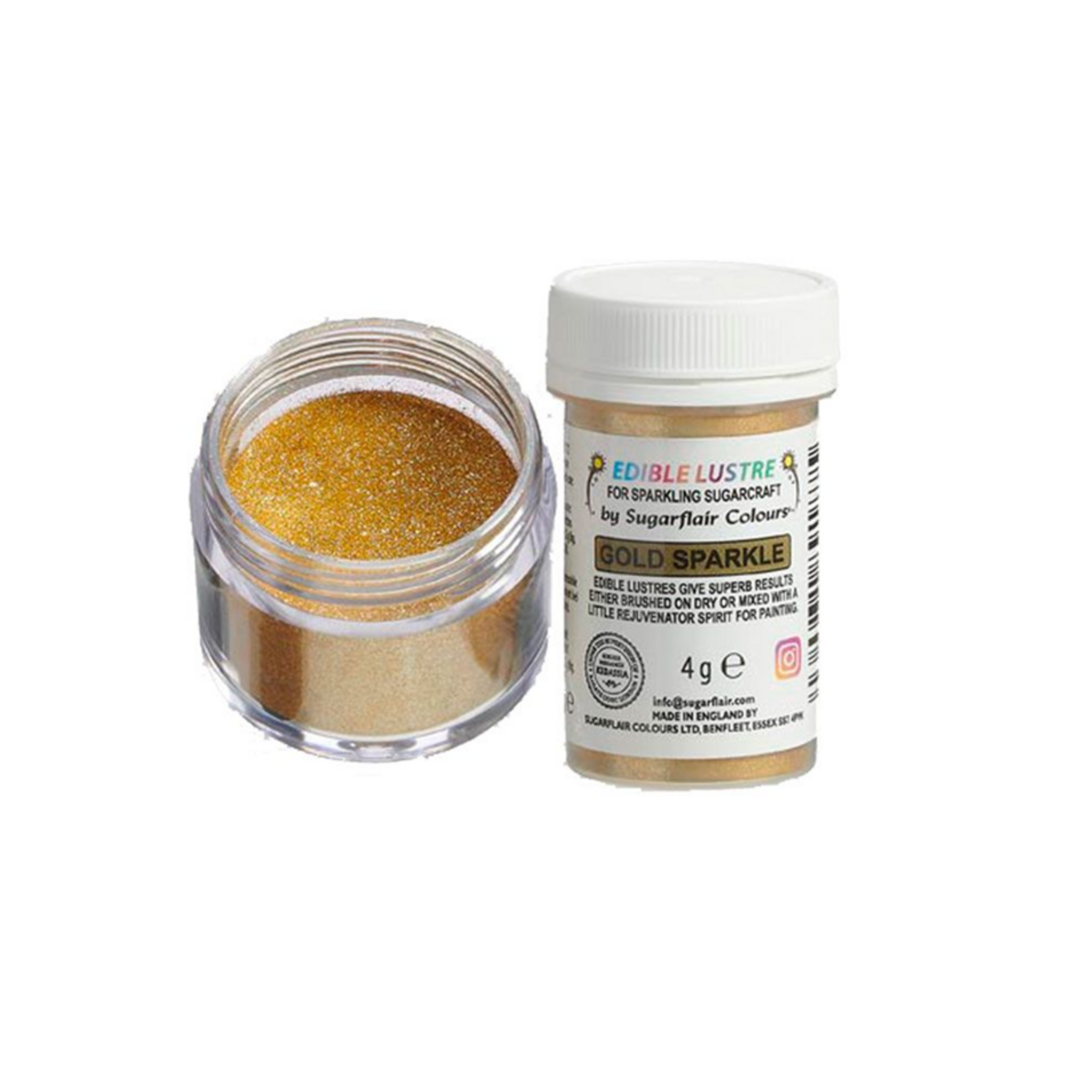 Sugarflair Edible Lustre Gold Sparkle, 4g