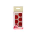 FunCakes Marsepein Decoratie Rozen Rood Set/6