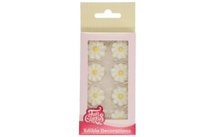 FunCakes Suikerdecoratie Witte Madeliefjes pk/16