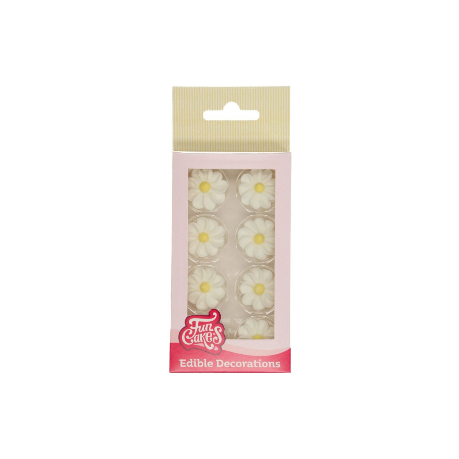 FunCakes Suikerdecoratie Witte Madeliefjes pk/16