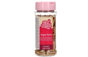 FunCakes Metallic Sugar Rods XL Licht Goud 70 g