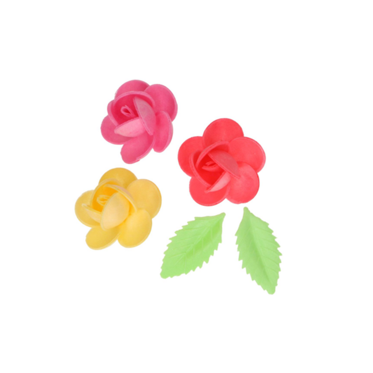 FunCakes Eetbare Papieren Bloemen Frangipani & Blaadjes pk/15
