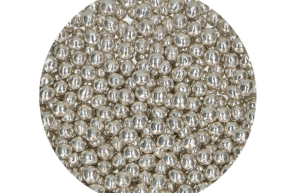FunCakes Crispy Choco Pearls - Metallic Silver 60g