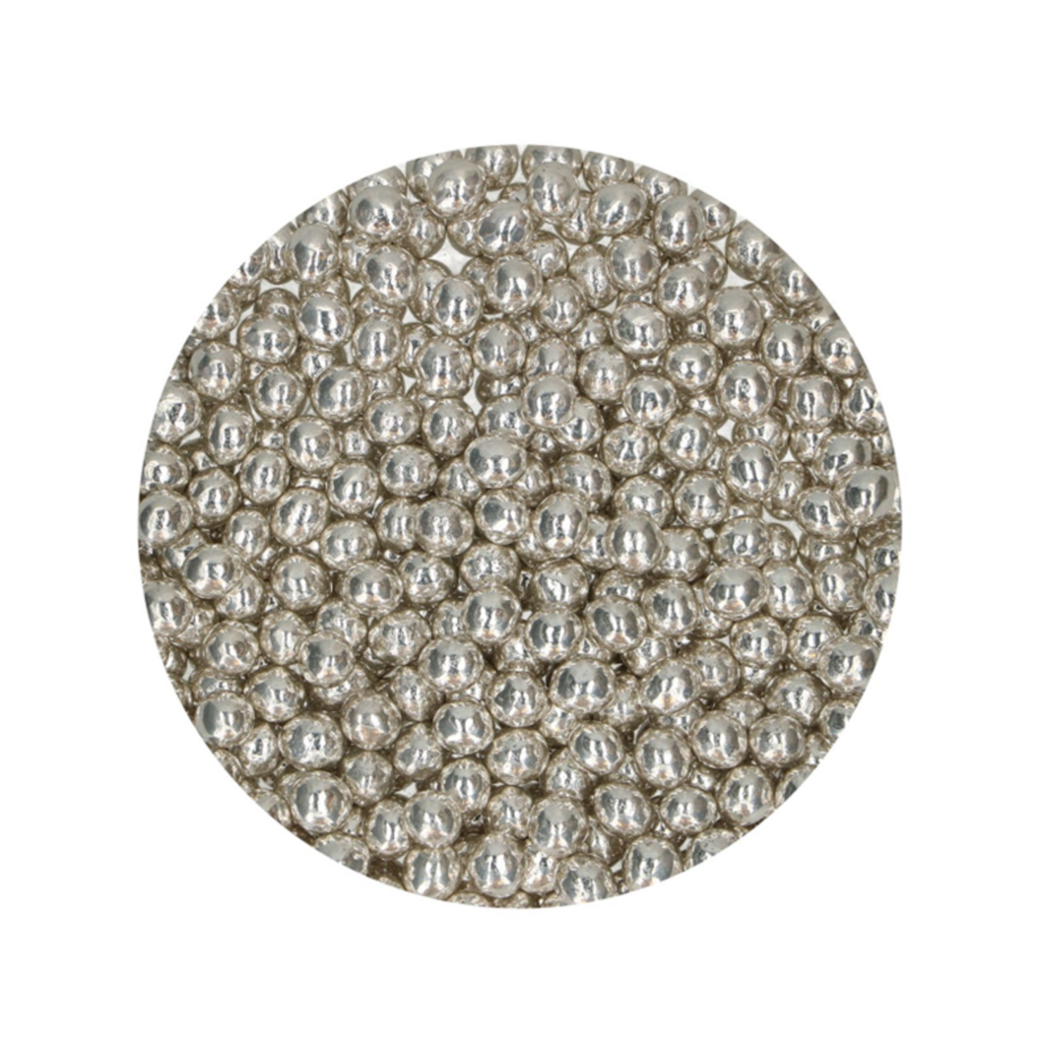 FunCakes Crispy Choco Pearls - Metallic Silver 60g