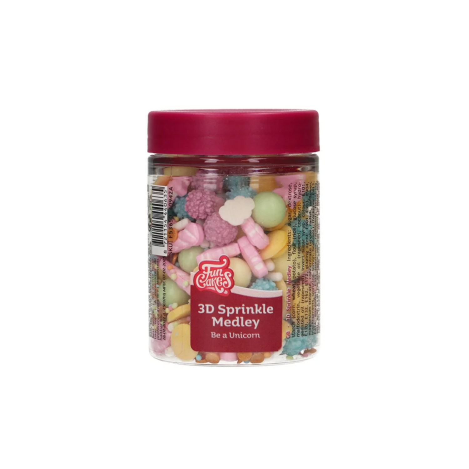 FunCakes 3D Sprinkle Medley - Be a Unicorn 70g