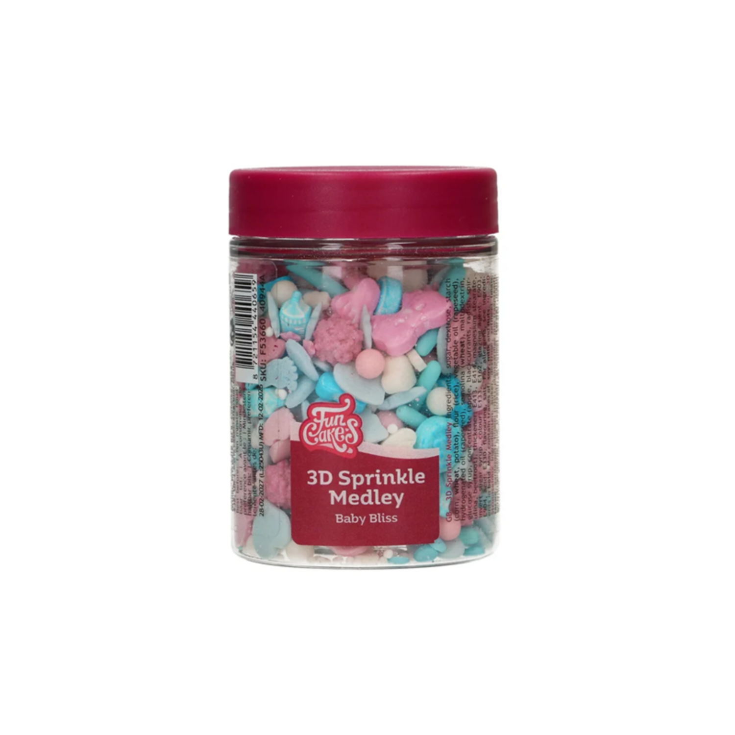 FunCakes 3D Sprinkle Medley - Baby Bliss 70g