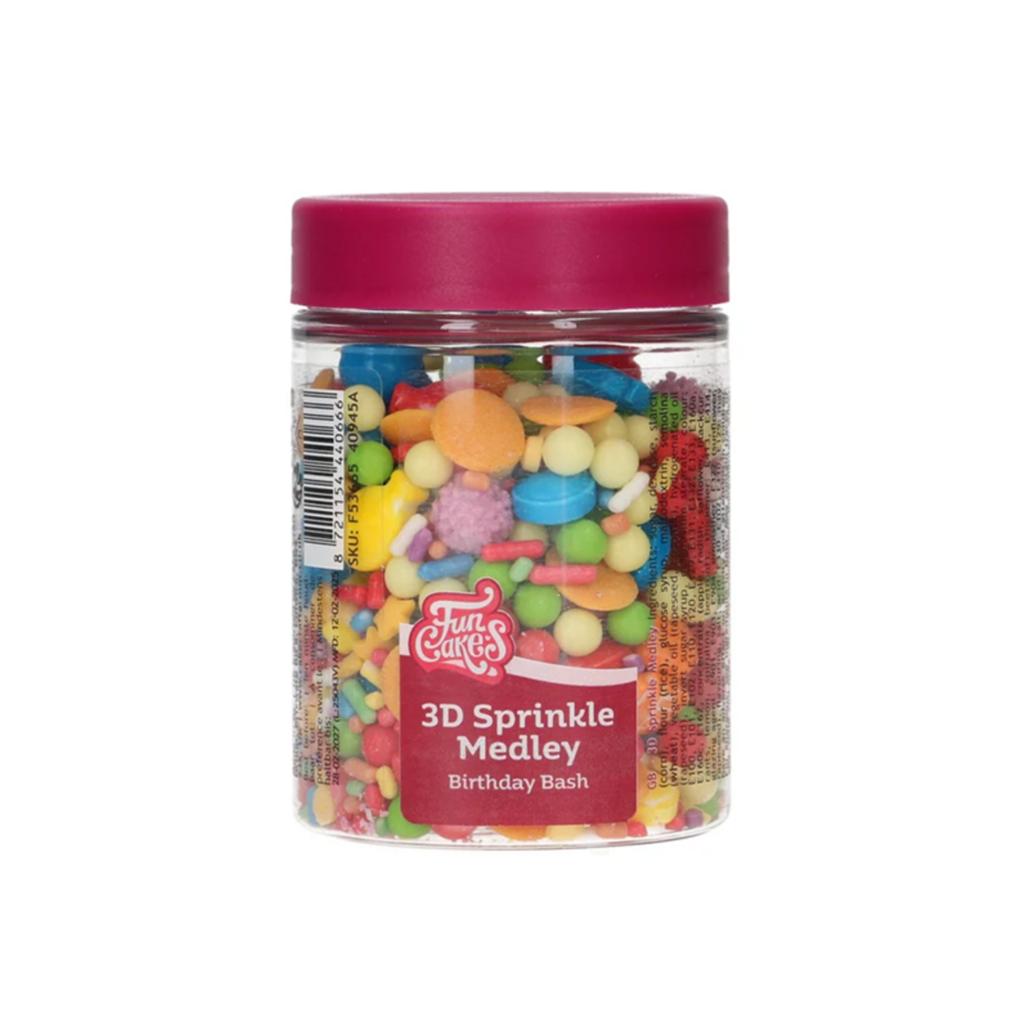 FunCakes 3D Sprinkle Medley - Birthday Bash 70g