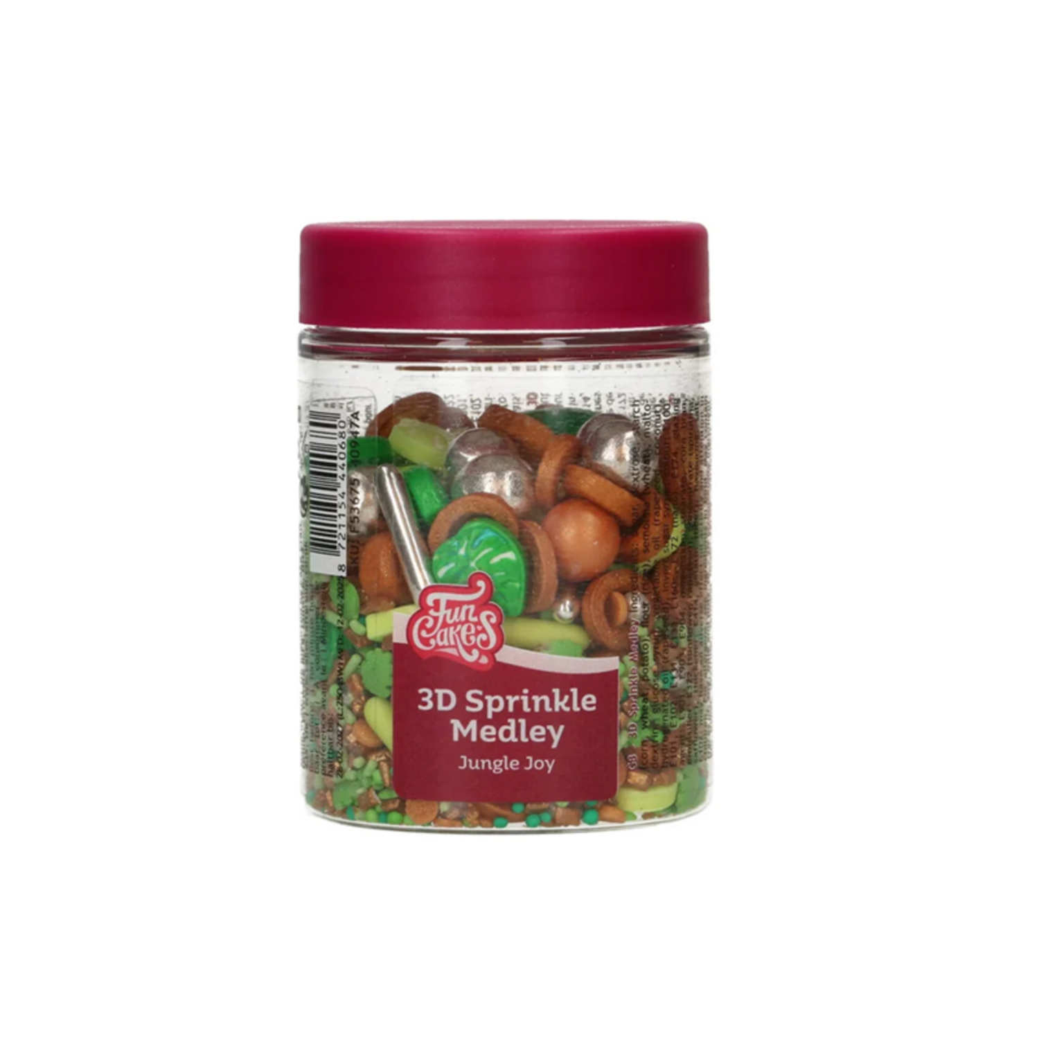 FunCakes 3D Sprinkle Medley - Jungle Joy 70g