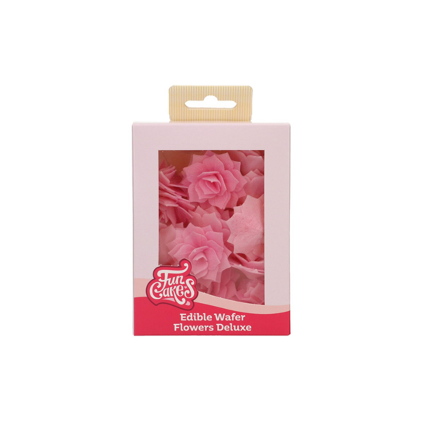 FunCakes Eetbare Papieren Bloemen Deluxe Rose Rosalia Roze Medium pk/15