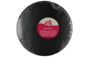 Cake Drum Rond Zwart - 25 cm