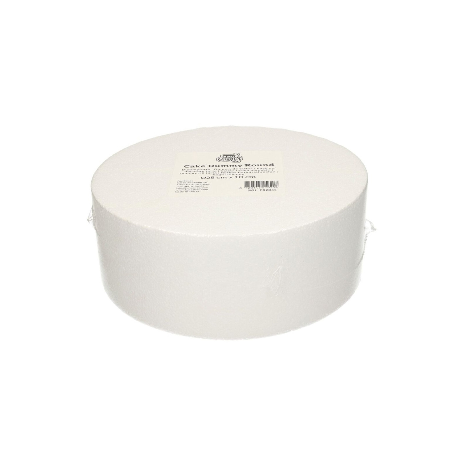 Taart Dummy Rond 25x10 cm