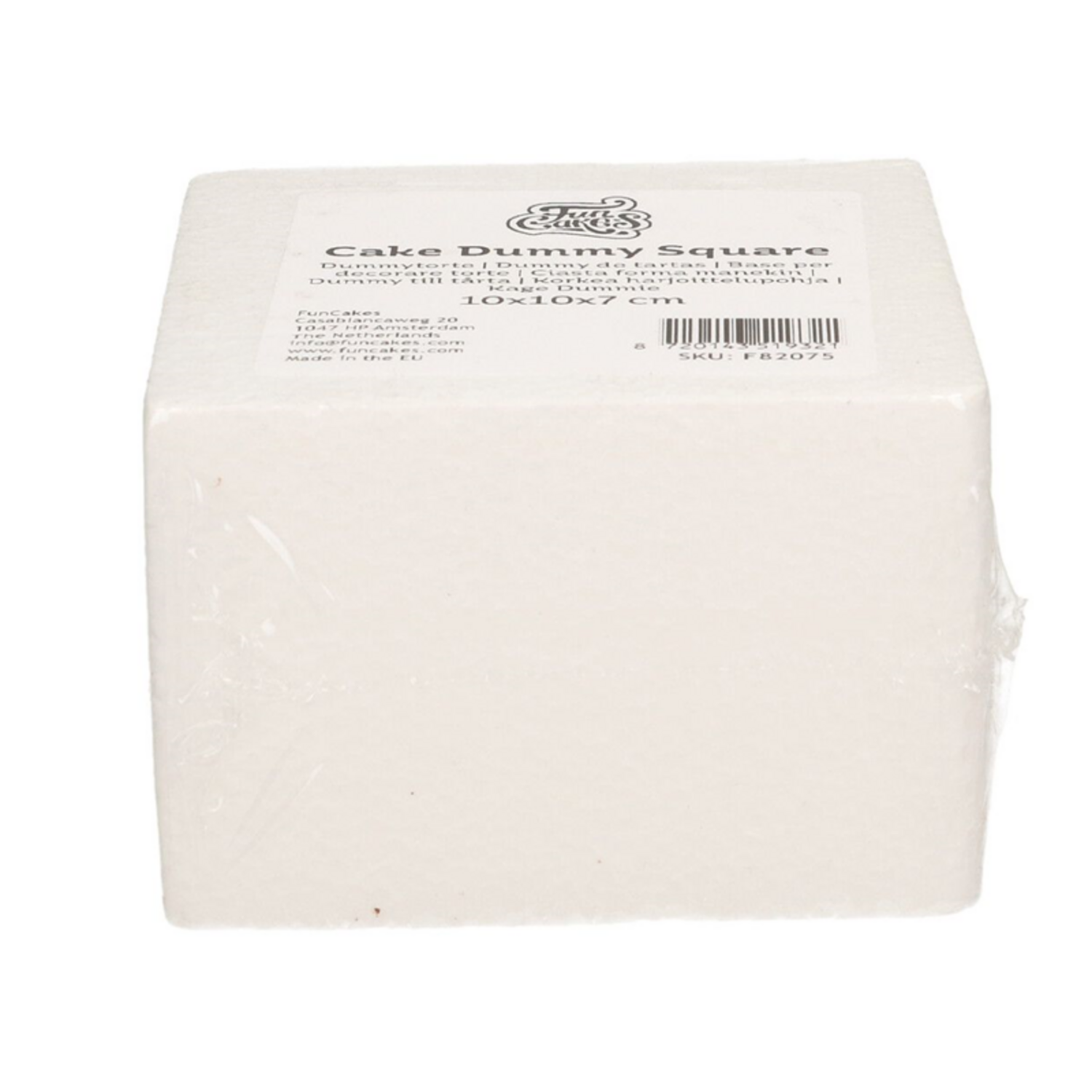 Taart Dummy Vierkant 10x10x7 cm