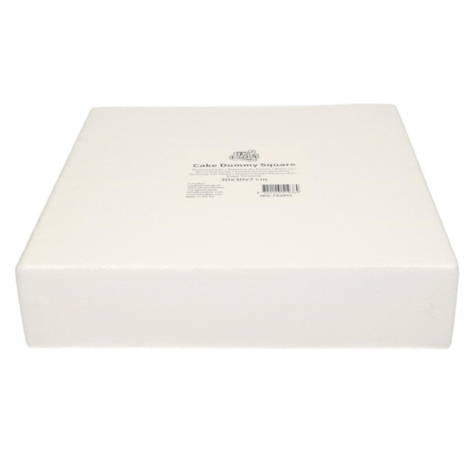 Taart Dummy Vierkant 30x30x7 cm