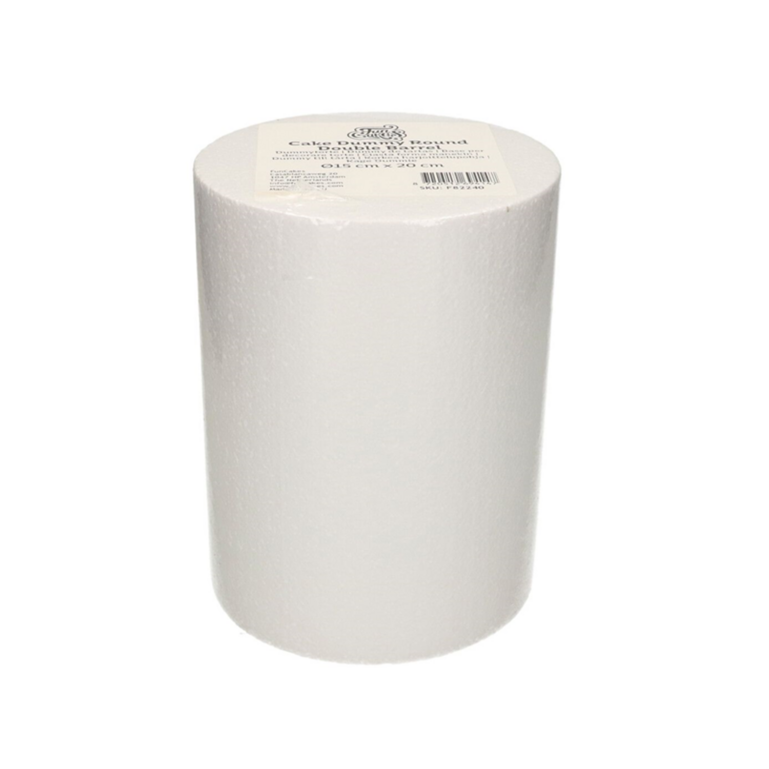 Taart Dummy Rond Double Barrel Ø15 cm x 20 cm