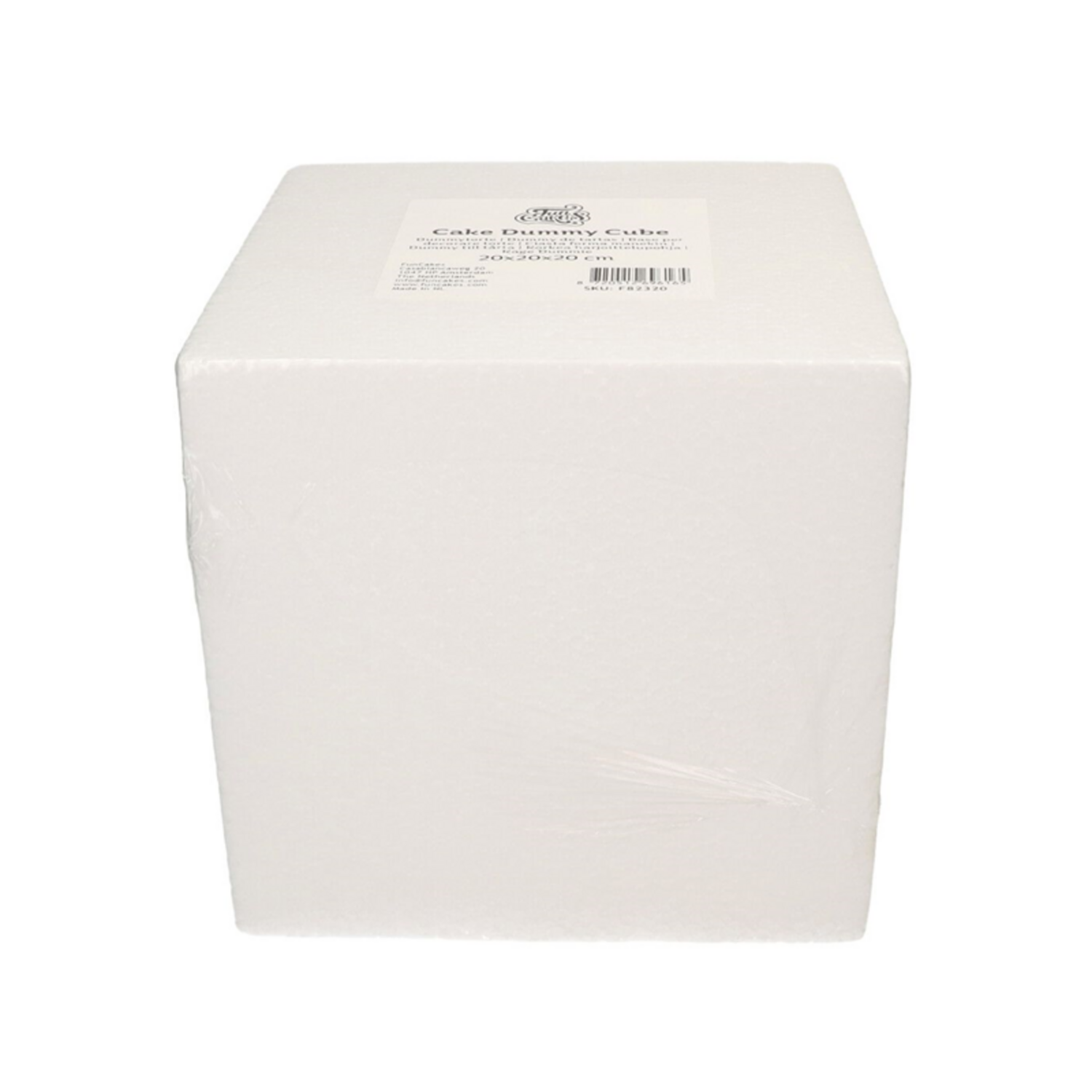 Taart Dummy Kubus 20x20x20 cm