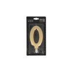 Taartkaars Cijfer 0 Goud XXL**