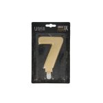 Taartkaars Cijfer 7 Goud XXL**