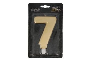 Taartkaars Cijfer 7 Goud XXL**