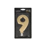 Taartkaars Cijfer 9 Goud XXL**