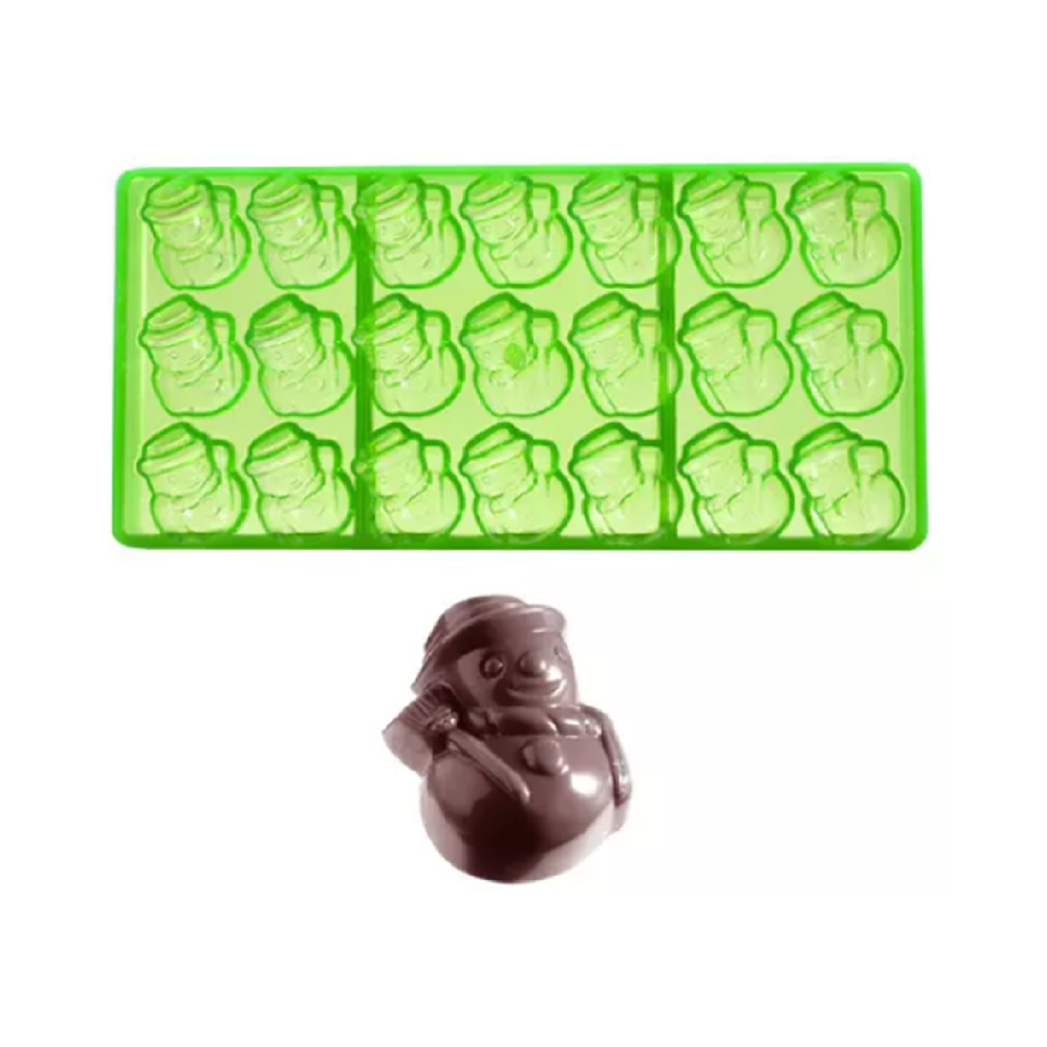 Bonbonvorm Chocolate World GL Sneeuwpop (21x) 38x30x20mm**