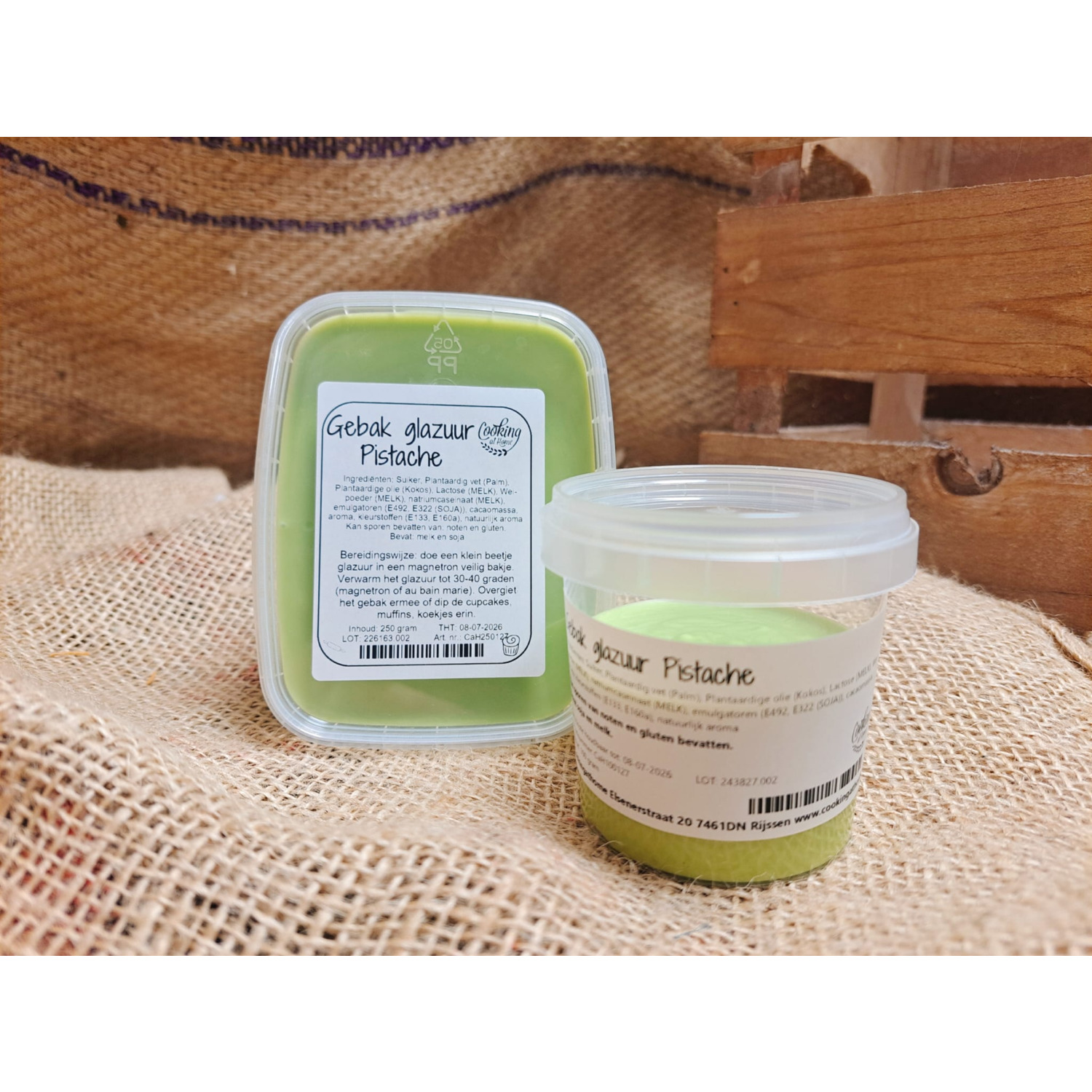 Gebak glazuur Pistache - 100 gram