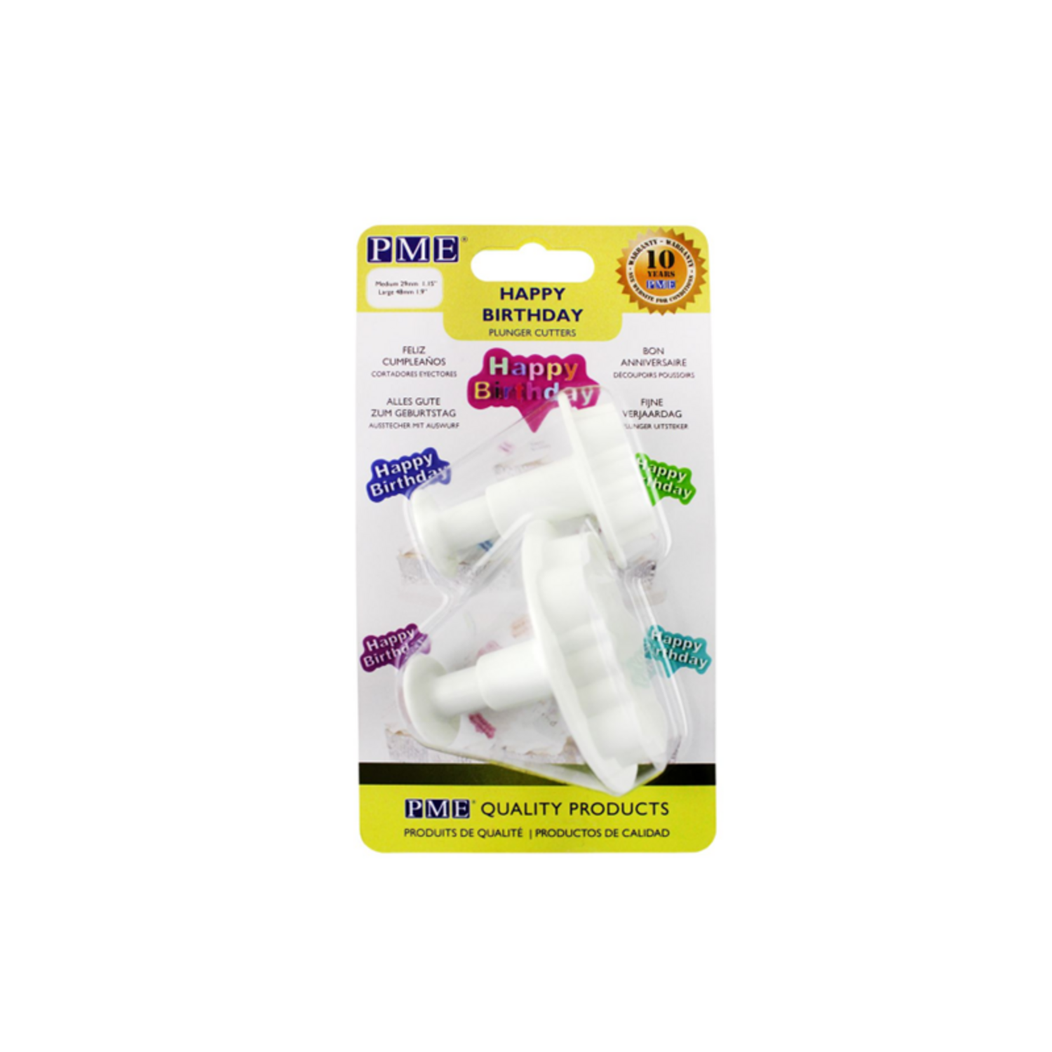 PME Happy Birthday Plunger Cutter Set/2