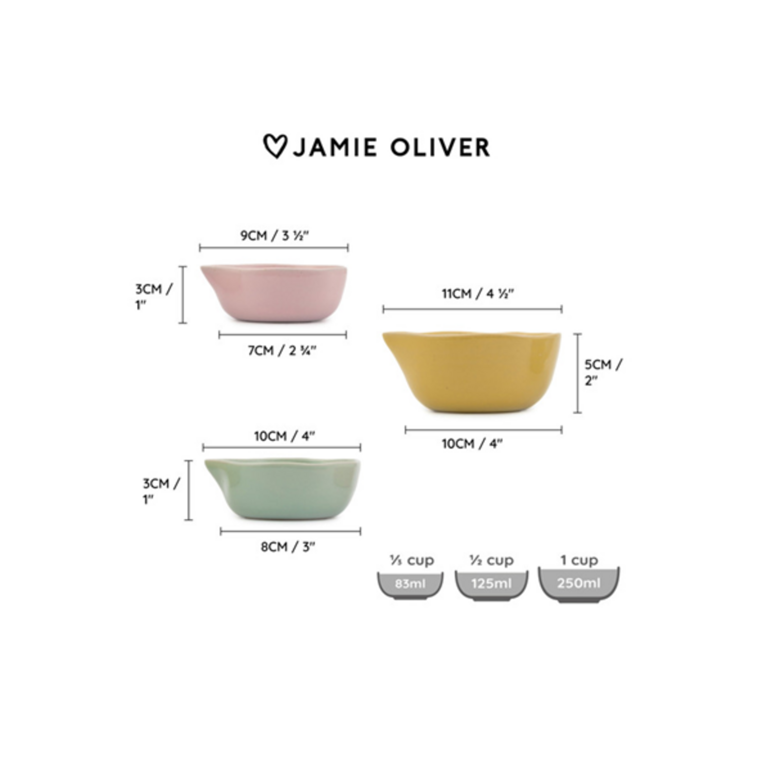 Jamie Oliver Maatbekers set/3
