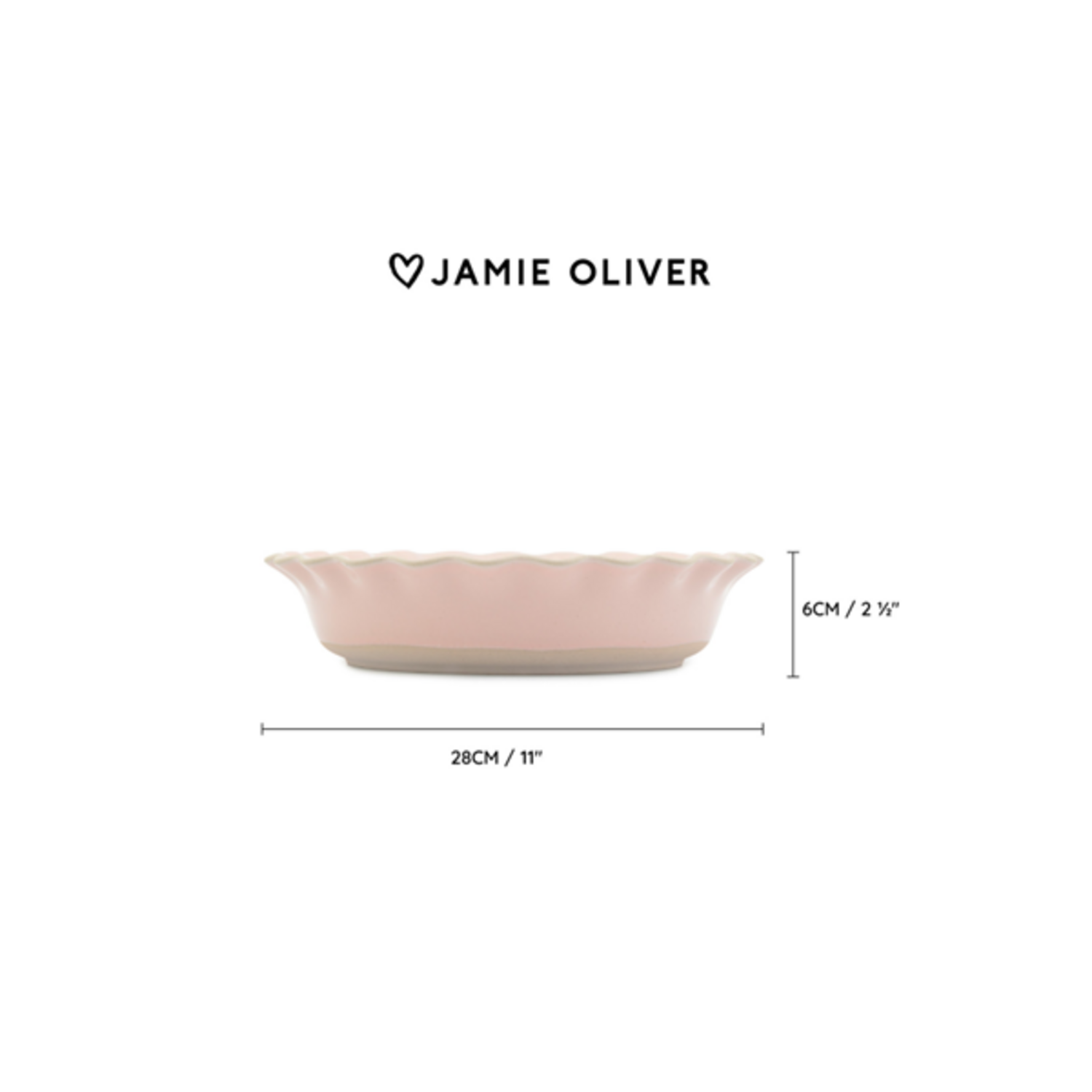 Jamie Oliver Big Love Proper Pie Dish 28x6cm