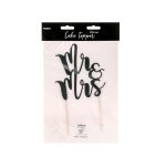 Cake Topper Mr&Mrs - Zwart**
