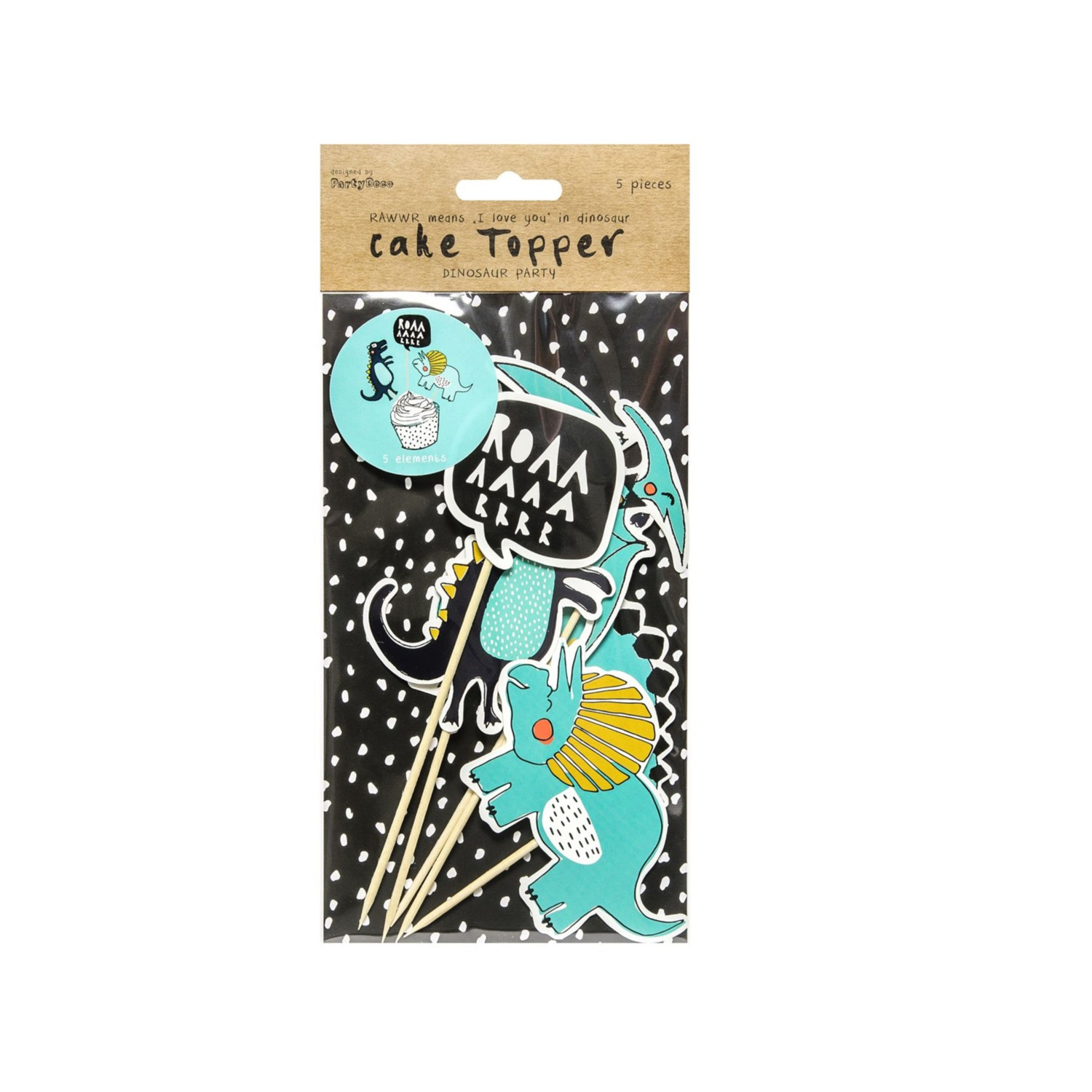 Cake Toppers Dinosaurus Set/5