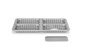Patisse Silver-Top Mini Quichevorm Losse bodem 4 vaks 13x8cm