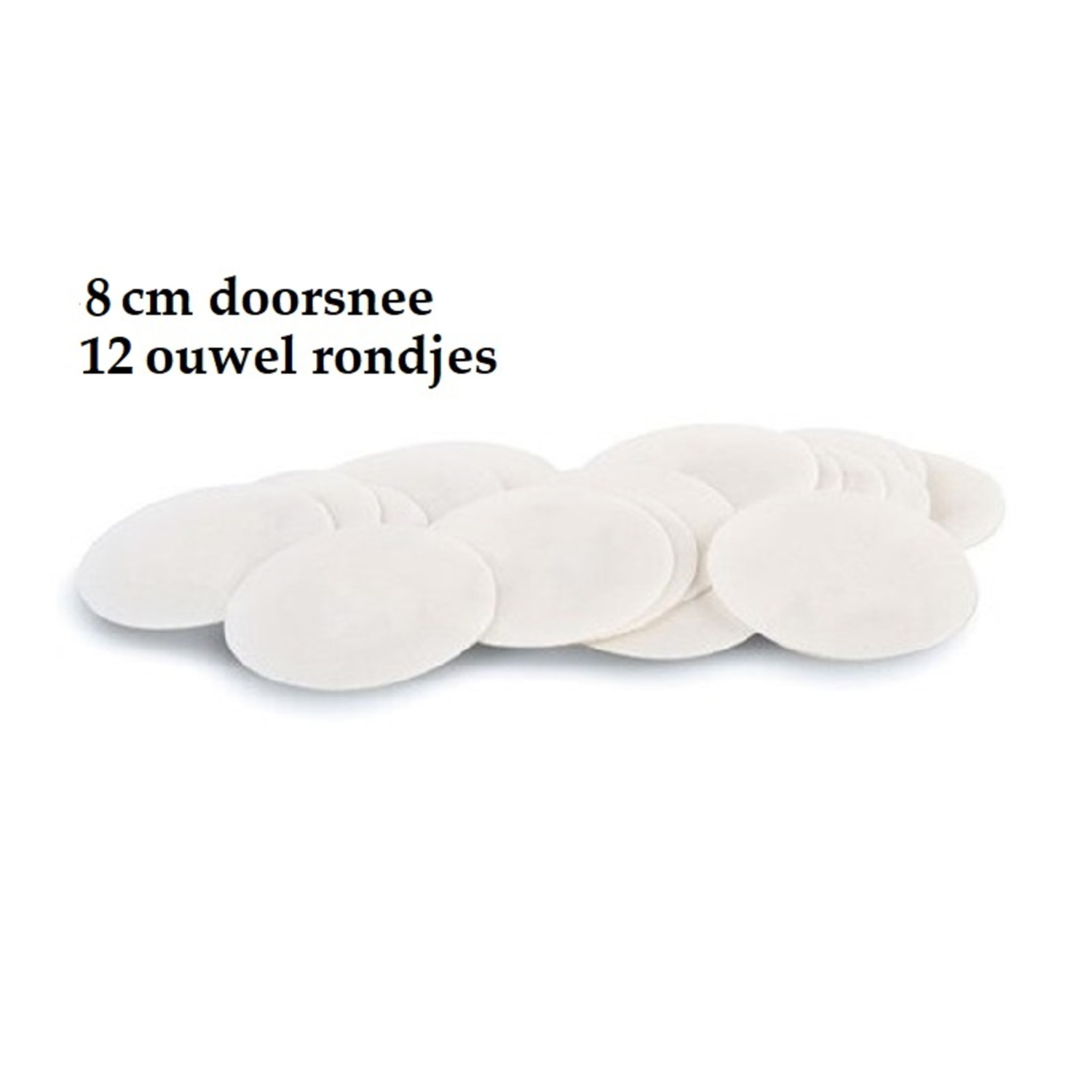 Ouwelrondjes 8 cm - 12 stuks